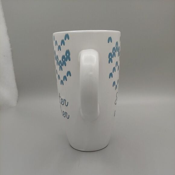 Kohls St Nicholas Square Sweater Weather Tall Mug 24 oz White Blue - Picture 4 of 7